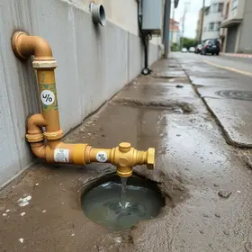 vazamento de água