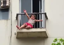 criança cai de varanda