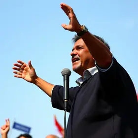 comício de abertura da campanha